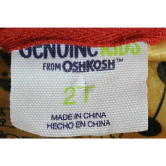 OshKosh B'Gosh Toddler Sz 2T Lion Red & White Letterman Varsity Style Zip Jacket - Picture 9 of 10